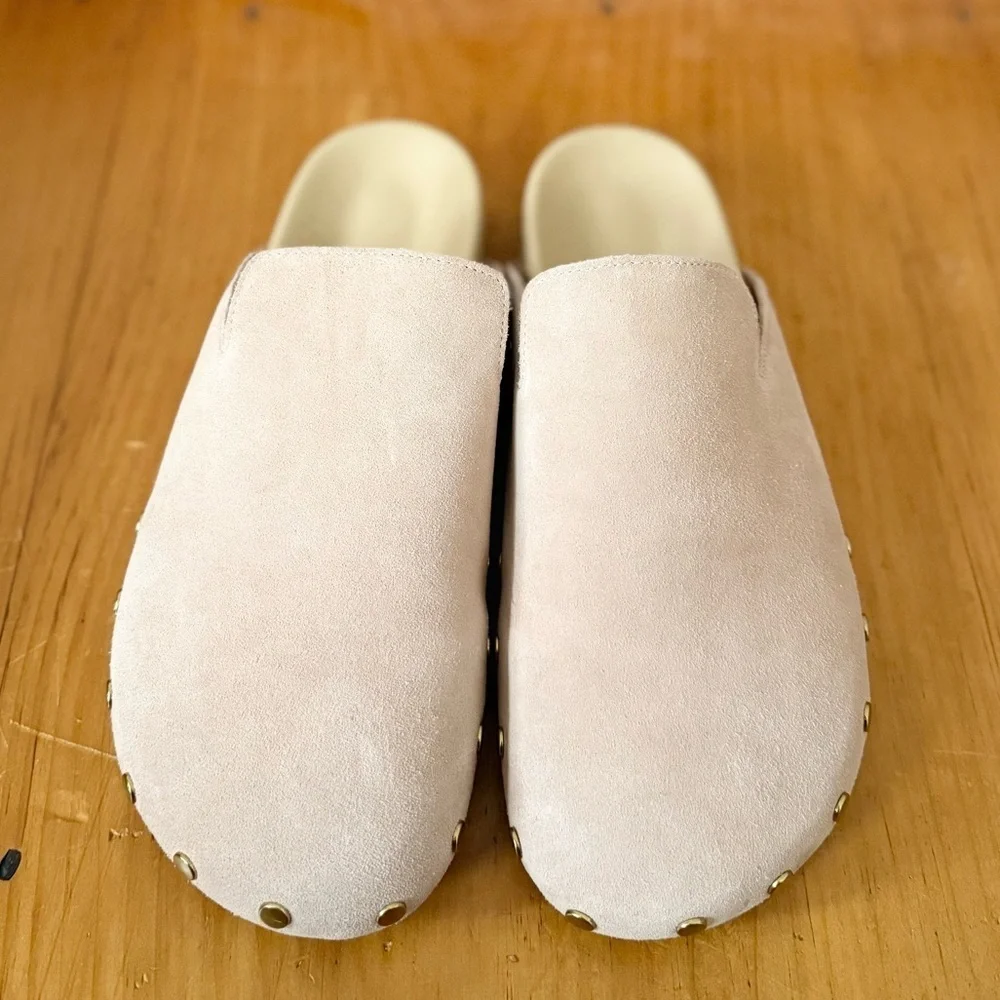NEW J. Crew Pacific Suede Studded Clog | Size 8.5
